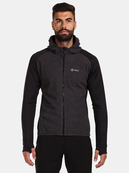 Kilpi Fekete férfi fleece kapucnis pulóver Kilpi VERSAM-M