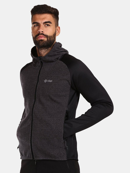 Kilpi Fekete férfi fleece kapucnis pulóver Kilpi VERSAM-M
