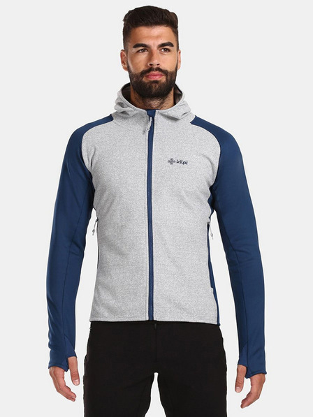 Kilpi Kékesszürke férfi fleece kapucnis pulóver Kilpi VERSAM-M
