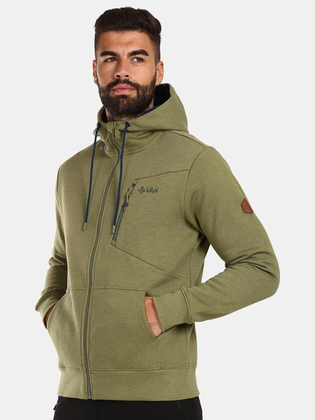 Kilpi Khaki színű férfi pamut pulóver Kilpi PREDA-M