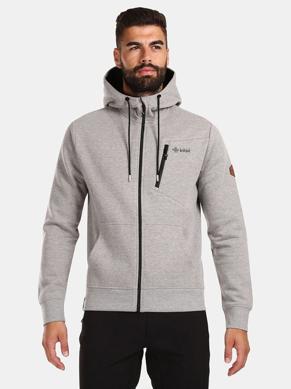 Kilpi Világosszürke férfi pamut pulóver Kilpi PREDA-M