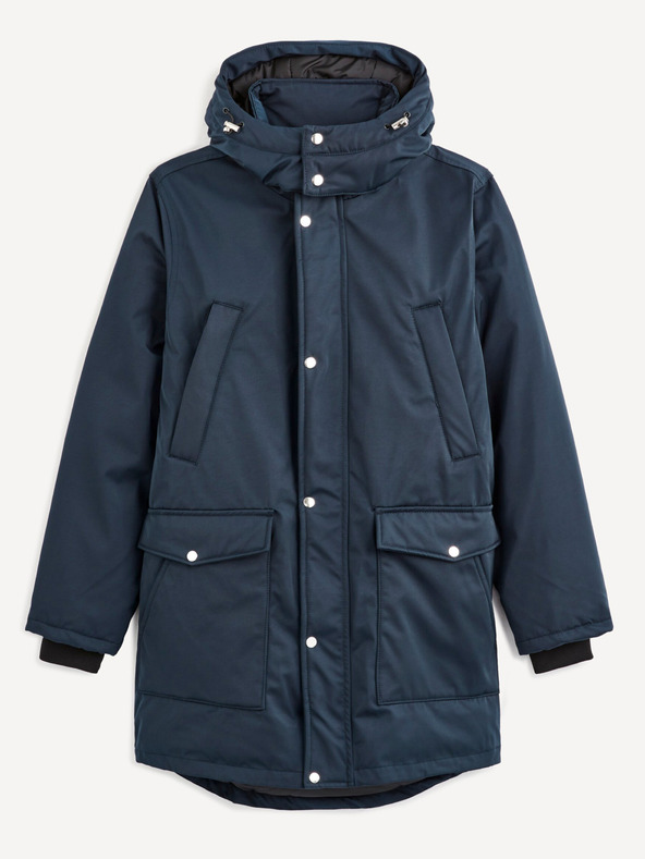 Celio Sötétkék férfi téli parka Celio Cuturino