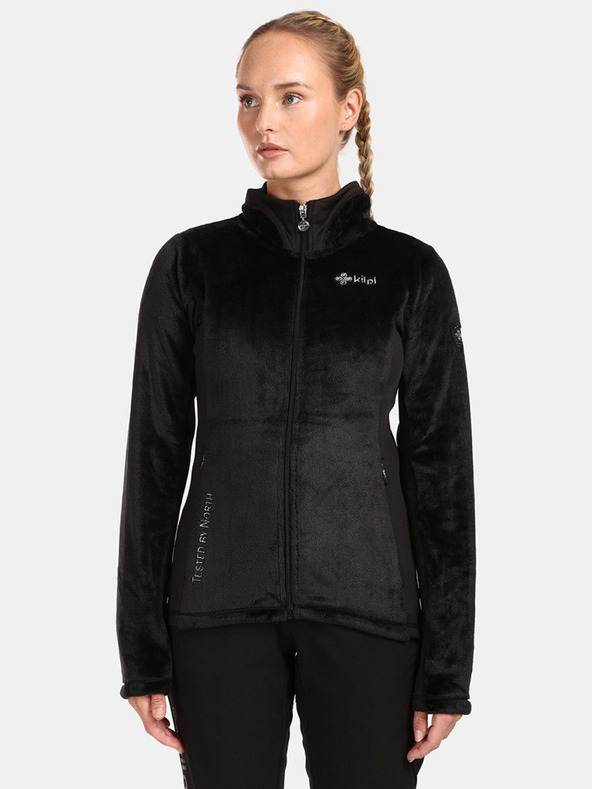 Kilpi Fekete női fleece cipzáras pulóver Kilpi SKATHI