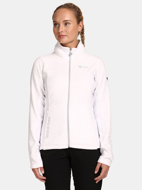 Kilpi Fehér női fleece cipzáras melegítőfelső Kilpi SKATHI