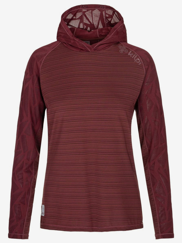 Kilpi Női bordó sportos kapucnis pulóver Kilpi AILEEN