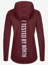 Kilpi Női bordó sportos kapucnis pulóver Kilpi AILEEN