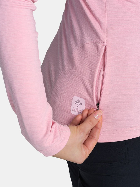 Kilpi Rózsaszín női sportpulóver állógallérral Kilpi MONTALE