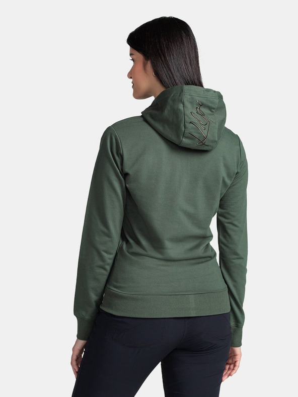 Kilpi Sötétzöld női pamut pulóver Kilpi TARALI-W