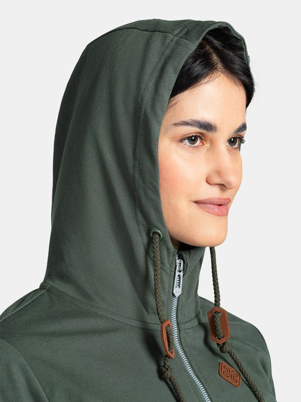 Kilpi Sötétzöld női pamut pulóver Kilpi TARALI-W