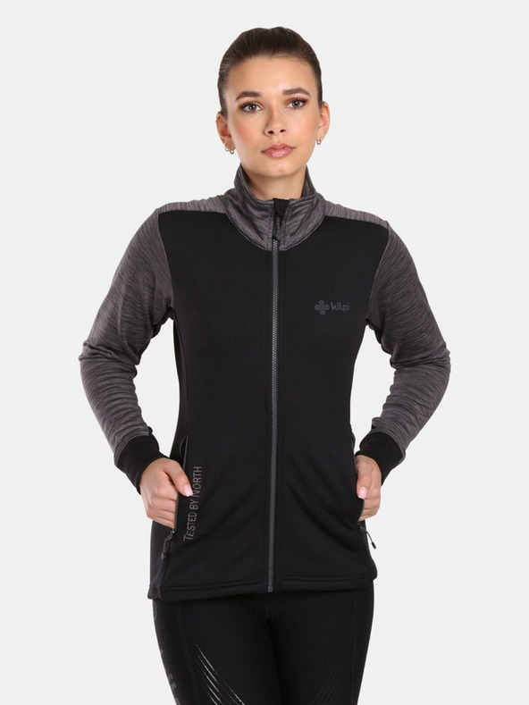 Kilpi Fekete női funkcionális kapucnis pulóver Kilpi SIREN-W
