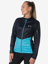 Kilpi Fekete és kék női funkcionális kapucnis melegítőfelső Kilpi TEAM FLEECE-W