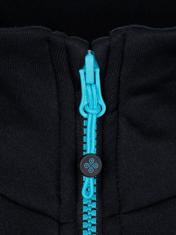 Kilpi Fekete és kék női funkcionális kapucnis melegítőfelső Kilpi TEAM FLEECE-W