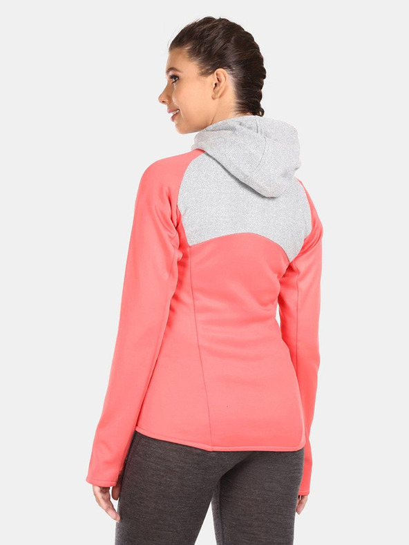 Kilpi Szürke és rózsaszínű női fleece pulóver Kilpi VERSAM-W