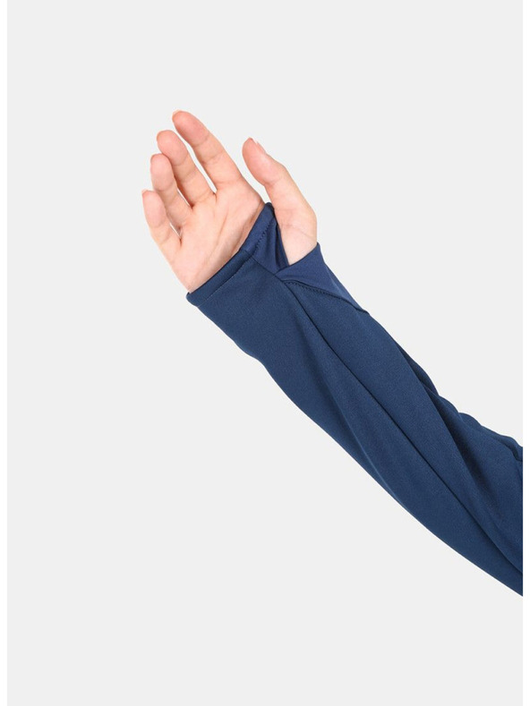 Kilpi Szürke és kék női fleece kapucnis pulóver Kilpi VERSAM-W