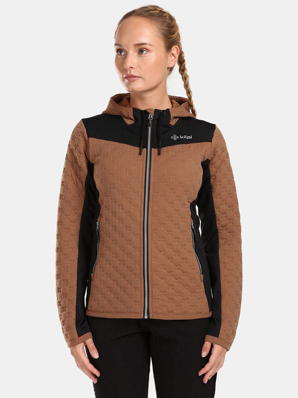 Kilpi Fekete és barna női melegítő pulóver Kilpi NEVIA-W
