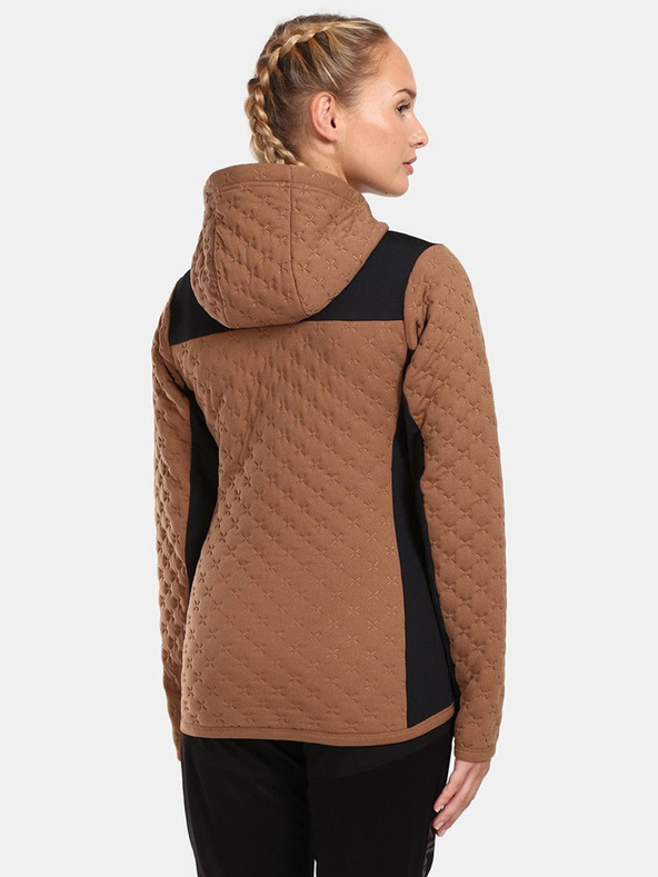 Kilpi Fekete és barna női melegítő pulóver Kilpi NEVIA-W