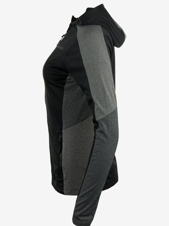 ALPINE PRO Fekete női sportos melegítőfelső ALPINE PRO Seleda