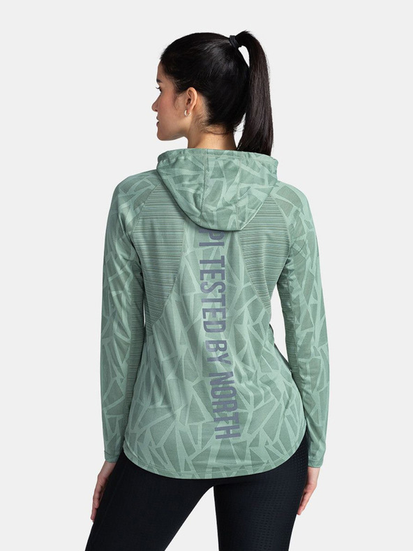 Kilpi Zöld női kapucnis pulóver Kilpi AILEEN