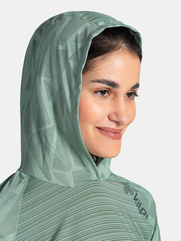 Kilpi Zöld női kapucnis pulóver Kilpi AILEEN