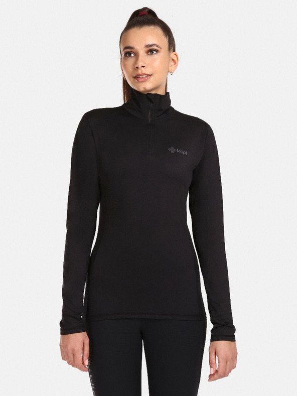 Kilpi Fekete női thermo póló állógallérral KILPI WILLIE