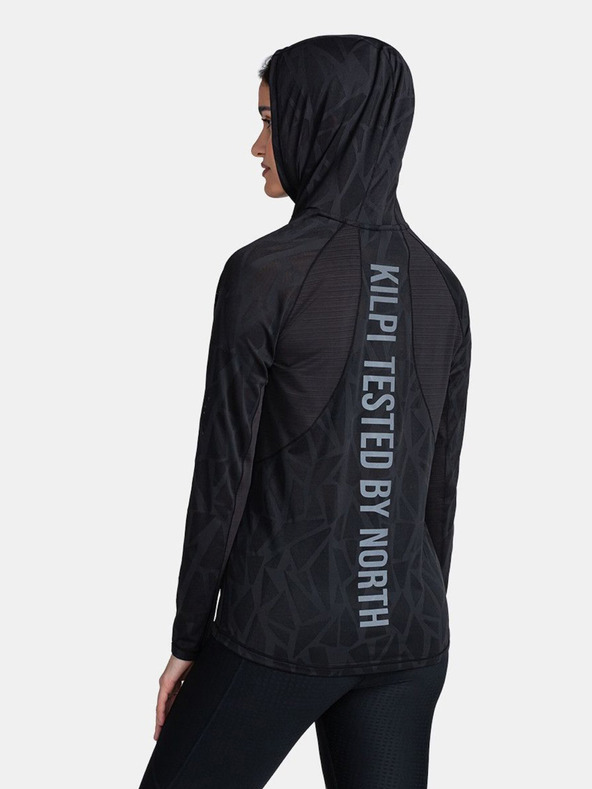 Kilpi Fekete női kapucnis melegítőfelső Kilpi AILEEN