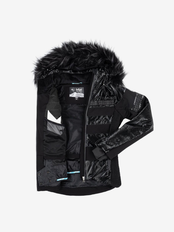 Kilpi Fekete női sí dzseki műszőrmével Kilpi DALILA