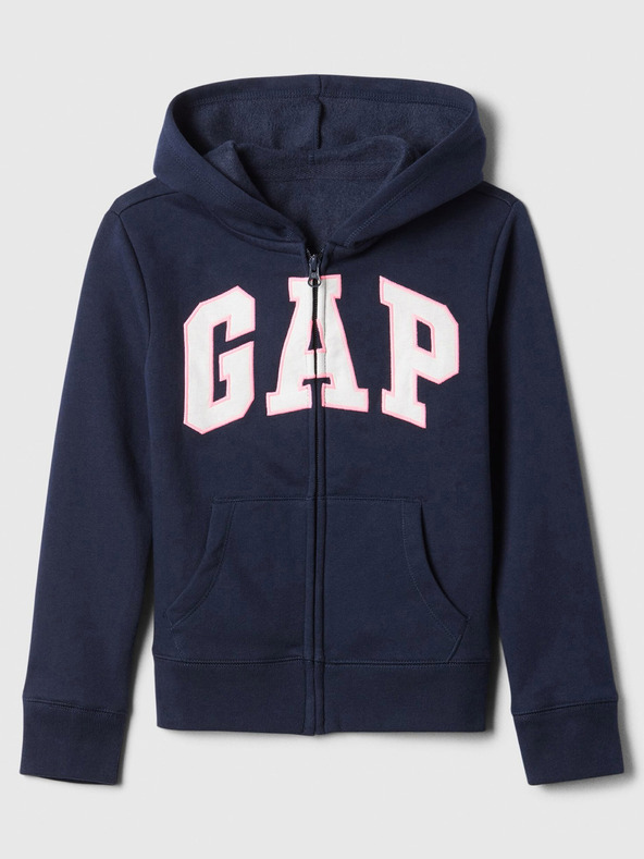 GAP Gyerek pulóver logóval és fleece béléssel GAP