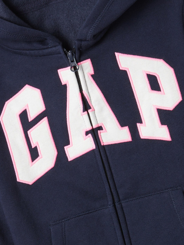 GAP Gyerek pulóver logóval és fleece béléssel GAP