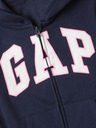 GAP Gyerek pulóver logóval és fleece béléssel GAP