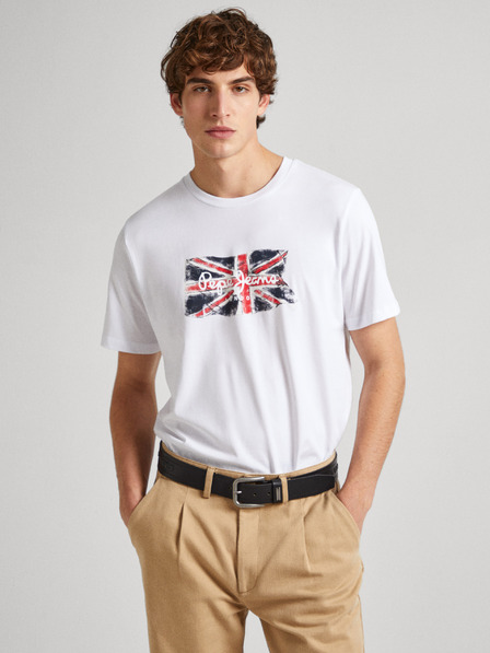 Pepe Jeans Fehér férfi póló Pepe Jeans