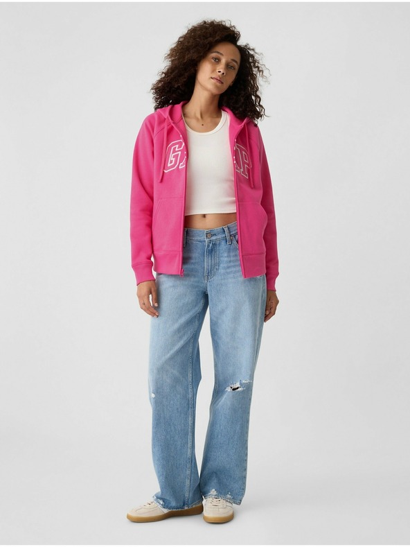 GAP Logós GAP fleece pulóver