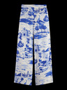 Scotch & Soda Kék női mintás nadrág Scotch & Soda Eleni Scotch & Soda női mintás nadrág