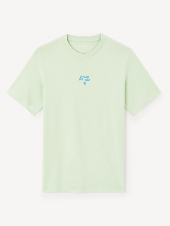 Celio Világoszöld férfi póló Celio Jeword