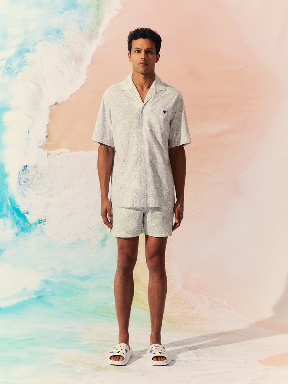 Celio Fehér férfi mintás fürdőruha Celio One Piece Celio One Piece