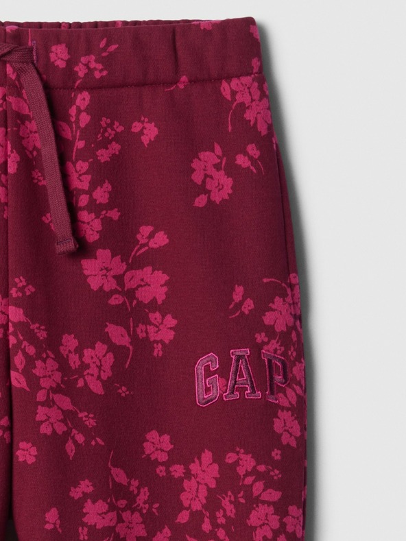 GAP Gyerek fleece sportnadrág logóval army GAP