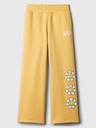 GAP Gyerek fleece sportnadrág logóval army GAP