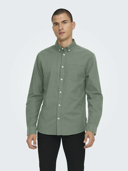 ONLY & SONS Zöld férfi ing ONLY & SONS Alvaro