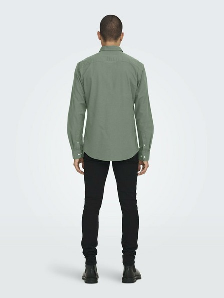 ONLY & SONS Zöld férfi ing ONLY & SONS Alvaro