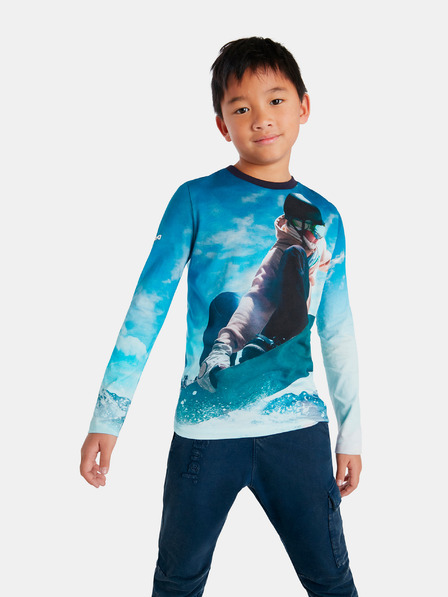 Desigual Desigual Snow fiúk kék póló