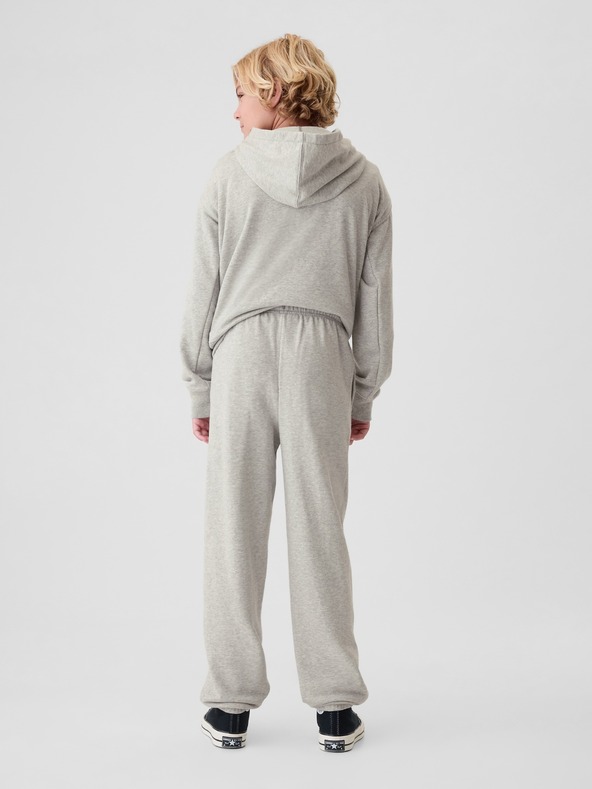 GAP Gyerek fleece sportnadrág logóval army GAP