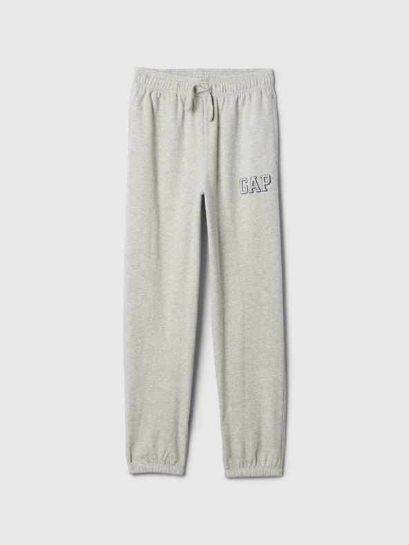 GAP Gyerek fleece sportnadrág logóval army GAP