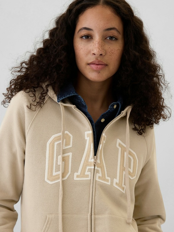 GAP Logós pulóver fleece anyaggal GAP