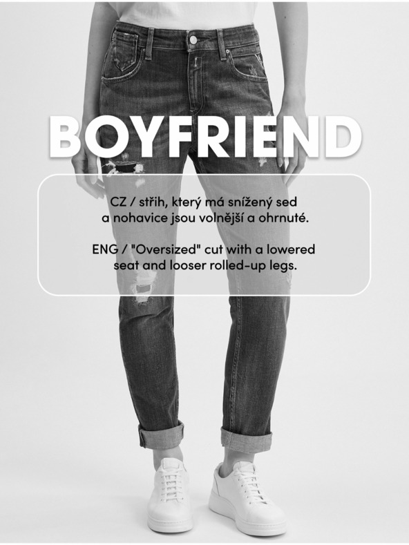 Orsay ORSAY sötétkék boyfriend női farmer