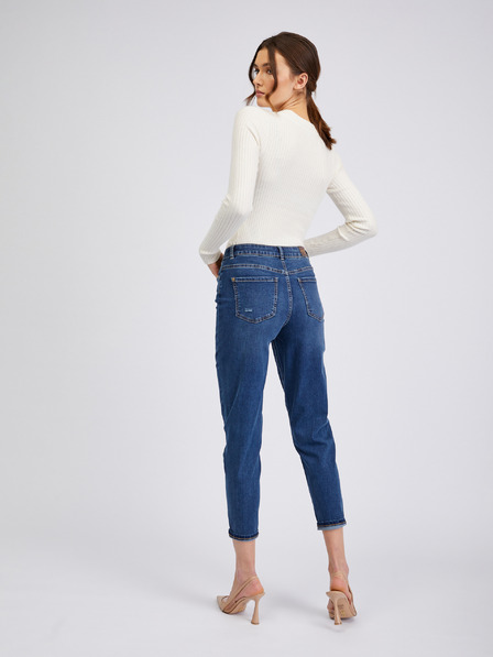 Orsay ORSAY sötétkék rövidített mom fit női farmer