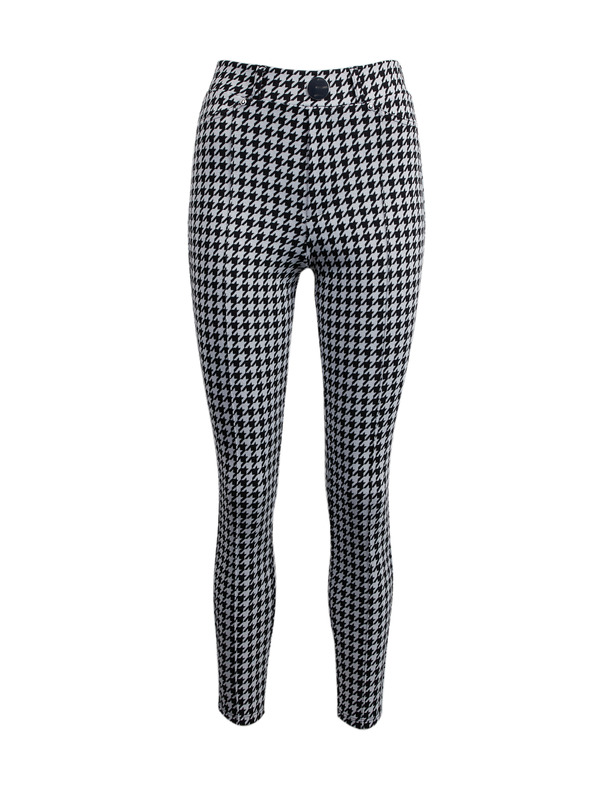 Orsay ORSAY fehér-fekete mintás női nadrág