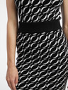 Orsay ORSAY fehér-fekete női mintás pulóver szoknya