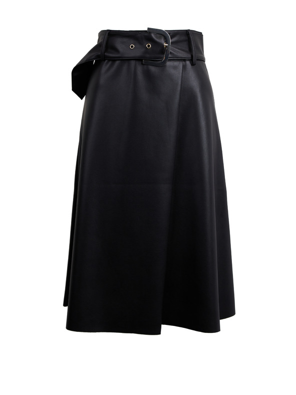 Orsay ORSAY fekete műbőr női szoknya