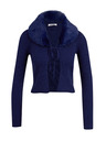 Orsay ORSAY kék női kardigán műszőrmével