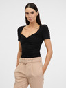 Orsay ORSAY fekete női rövid ujjú póló