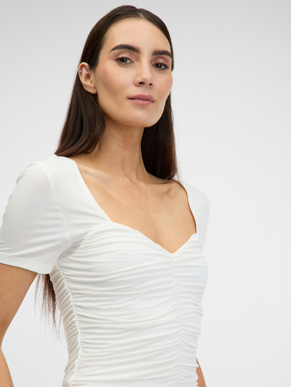 Orsay ORSAY krémszínű női rövid ujjú póló